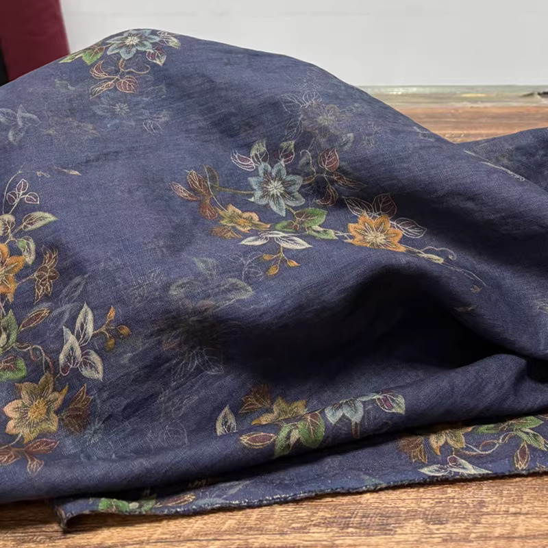 Linen Shirt Breathable - 1yard High-end pure vlasstoffen voor kleding